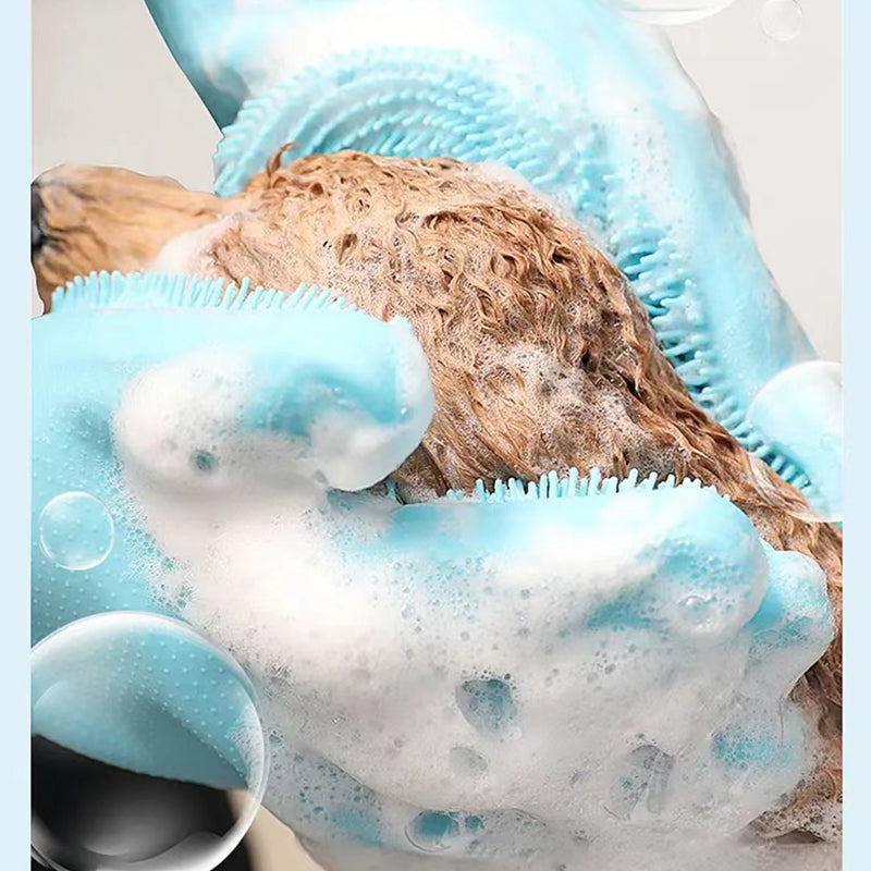 Luva Massageadora Para Banho Pet